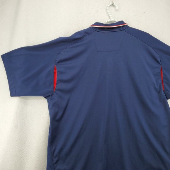 CHICAGO CUBS Shirt Men's Majestic Embroidered Polo Blue Baseball 2XL - Picture 11 of 12